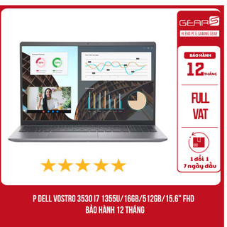   FULL VAT  Laptop DELL VOSTRO 3530 I7 1355U 16GB 512GB 15.6" FHD 120 Hz - Bảo hành 12 Tháng 