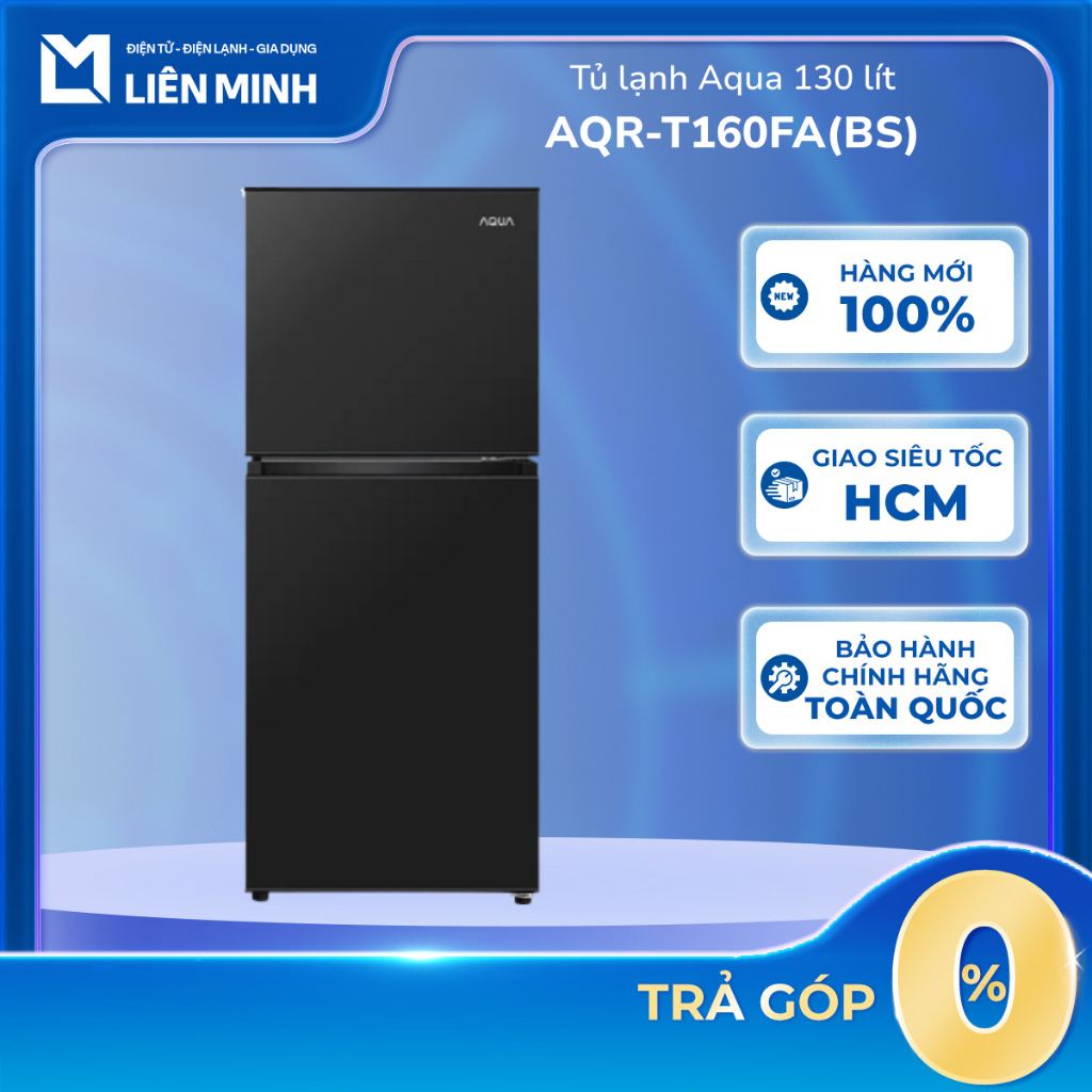 AQR-T160FA(BS) Tủ Lạnh Aqua 130 Lít - 2 Cửa [Giao Toàn Quốc]