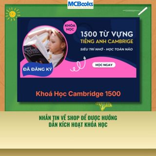   E-voucher  Khóa học 1500 từ vựng tiếng Anh Cambrigde - Nhắn tin về shop nhận mã 