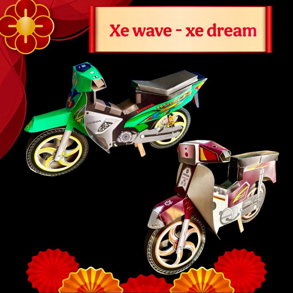 [ Vàng Mã ] giấy cúng xe dream, xe wave _ cúng người đã khuất