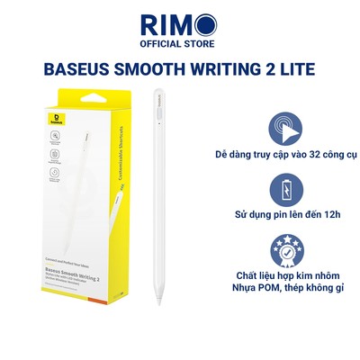 Bút cảm ứng Baseus Smooth Writing 2 Lite with LED Indicator chạm mượt toàn màn hình - BH 12 tháng