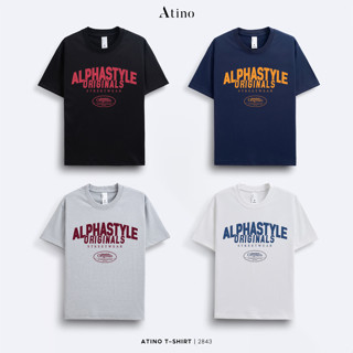  Áo Phông Cổ tròn ATINO Chất liệu Hạn Chế Nhăn Hoạ tiết in Năng Động Trẻ Trung 4.2843 