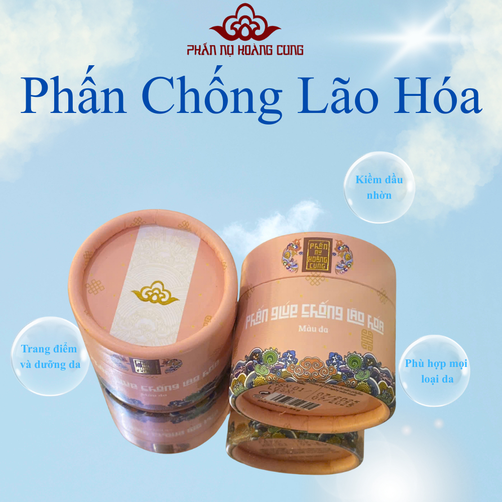 [FS] Phấn Trang Điểm Dạng Nén Da Chống Lão Hóa Phấn Nụ Hoàng Cung Trọng Lượng 25gram