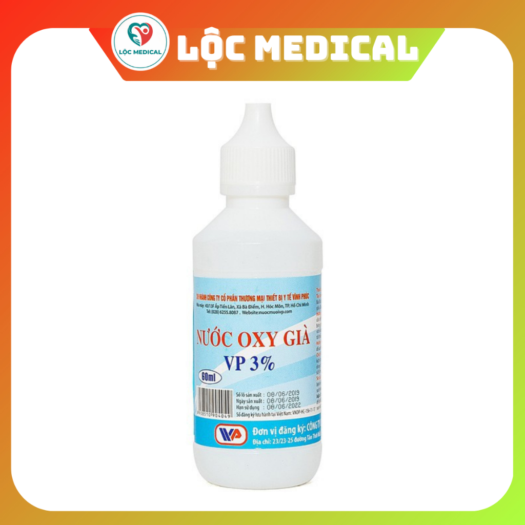 Nước Oxy Già Vp 3%  chai 60Ml