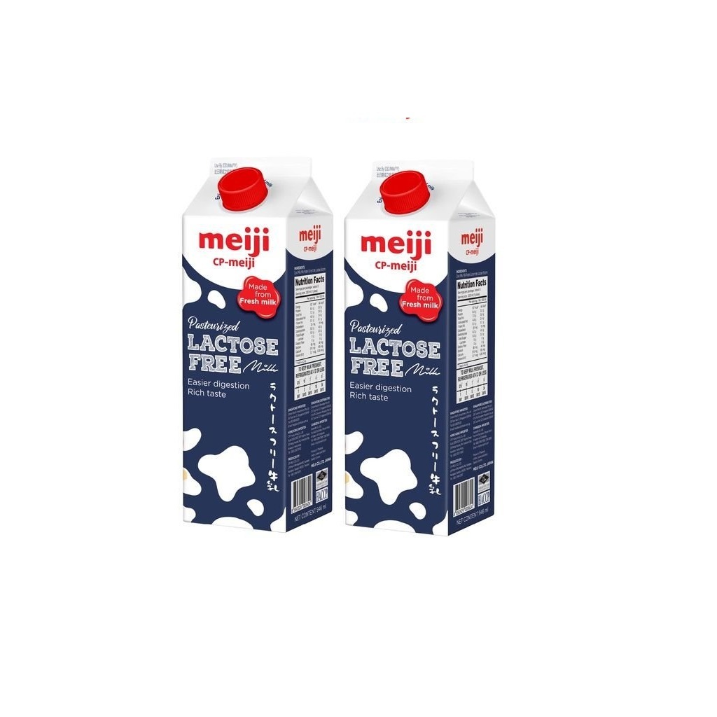 Combo 2 hộp sữa tươi thanh trùng tách đường Meiji Lactose -Lactose free 946ml