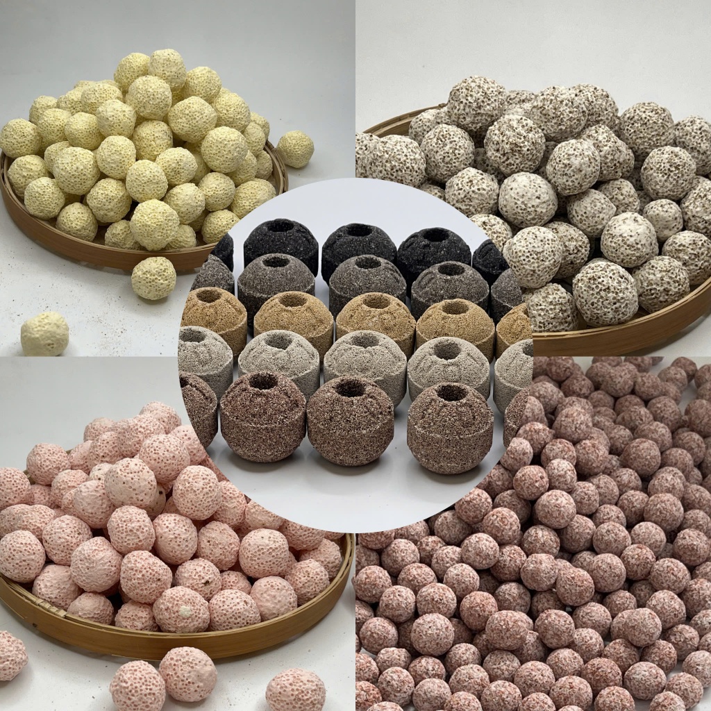 Combo 5 loại vật liệu lọc hồ cá 5Kg - Bi sứ