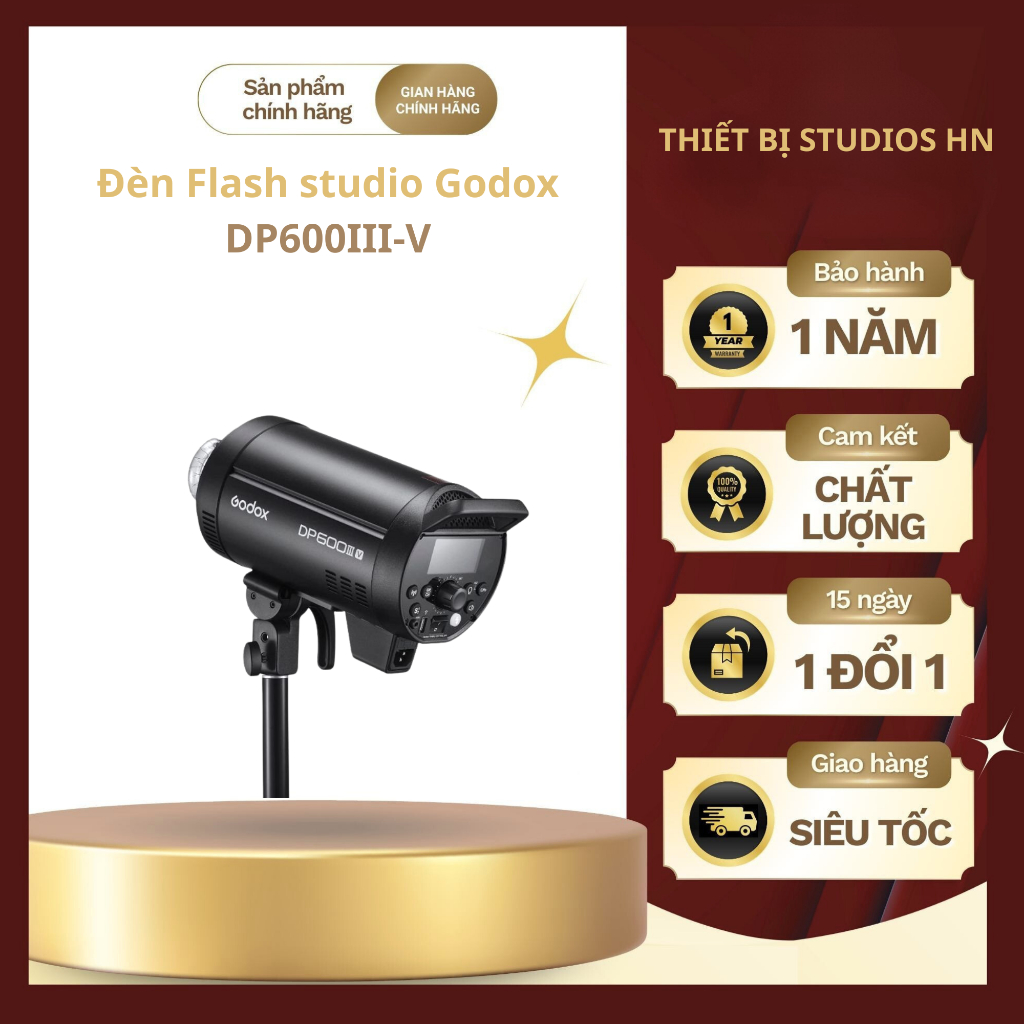 Đèn Flash studio Godox DP600III-V