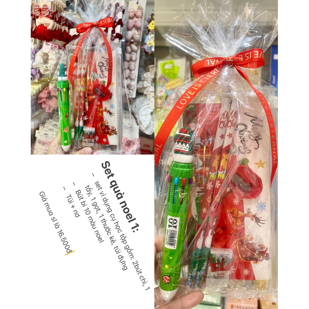 Set quà tặng học sinh tiểu học, set phần thưởng học sinh, set quà noel, set quà cuối năm, quà tặng N