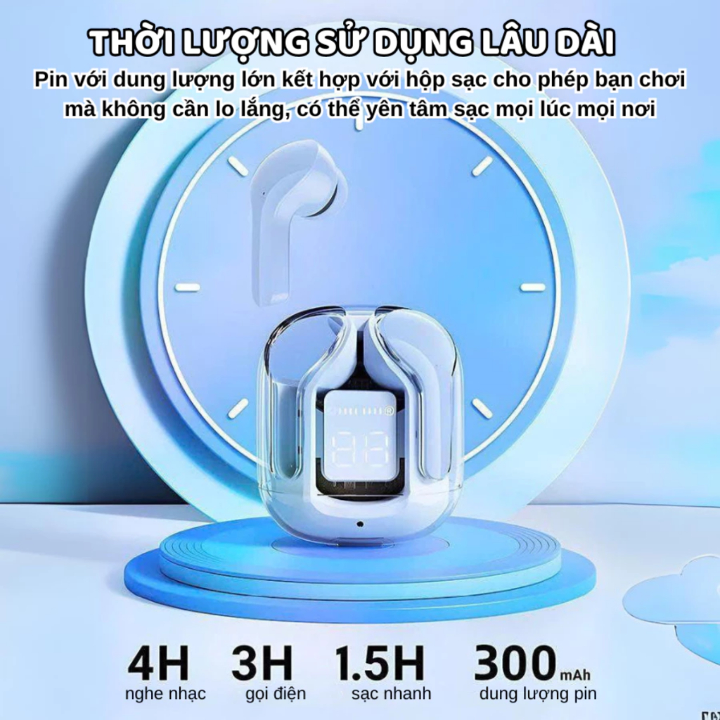 Tai Nghe Bluetooth Z3 Phiên Bản Cải Tiến Âm Thanh HiFi Kèm Mic Chống Ồn, Tai Nghe Không Dây TWS 5.3 | BigBuy360 - bigbuy360.vn