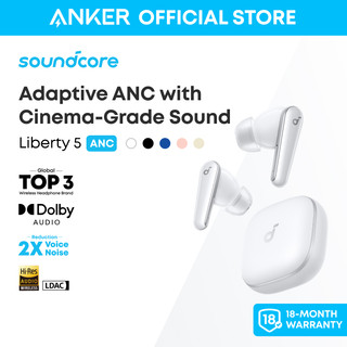 soundcore by Anker Liberty 5 Tai nghe màu sâm panh/hồng không dây chống ồn, Giảm tiếng ồn mạnh hơn gấp 2 lần A3957