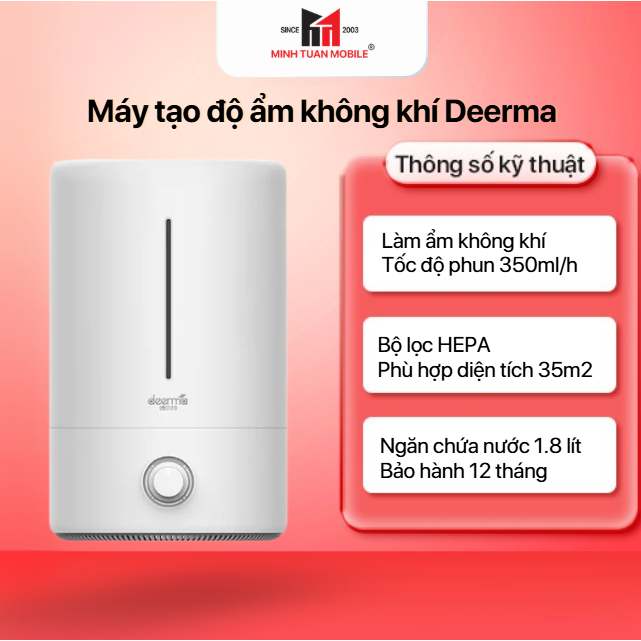 Máy tạo độ ẩm không khí Deerma 5L DEM F628