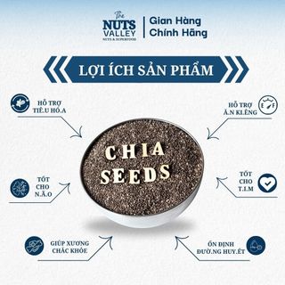 Hạt Chia Đen Absolute – Nguyên Chất, Giàu Dinh Dưỡng, Healthy, Chia Seed, The Nuts Valley 