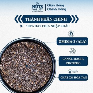 Hạt Chia Đen Absolute – Nguyên Chất, Giàu Dinh Dưỡng, Healthy, Chia Seed, The Nuts Valley 