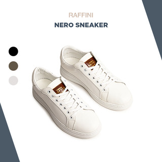 Giày Thể Thao Nam Raffini Nero Sneaker White Kiểu Dáng Cổ Điển Chất Liệu Da Bò Thật Bảo Hành 1 Năm