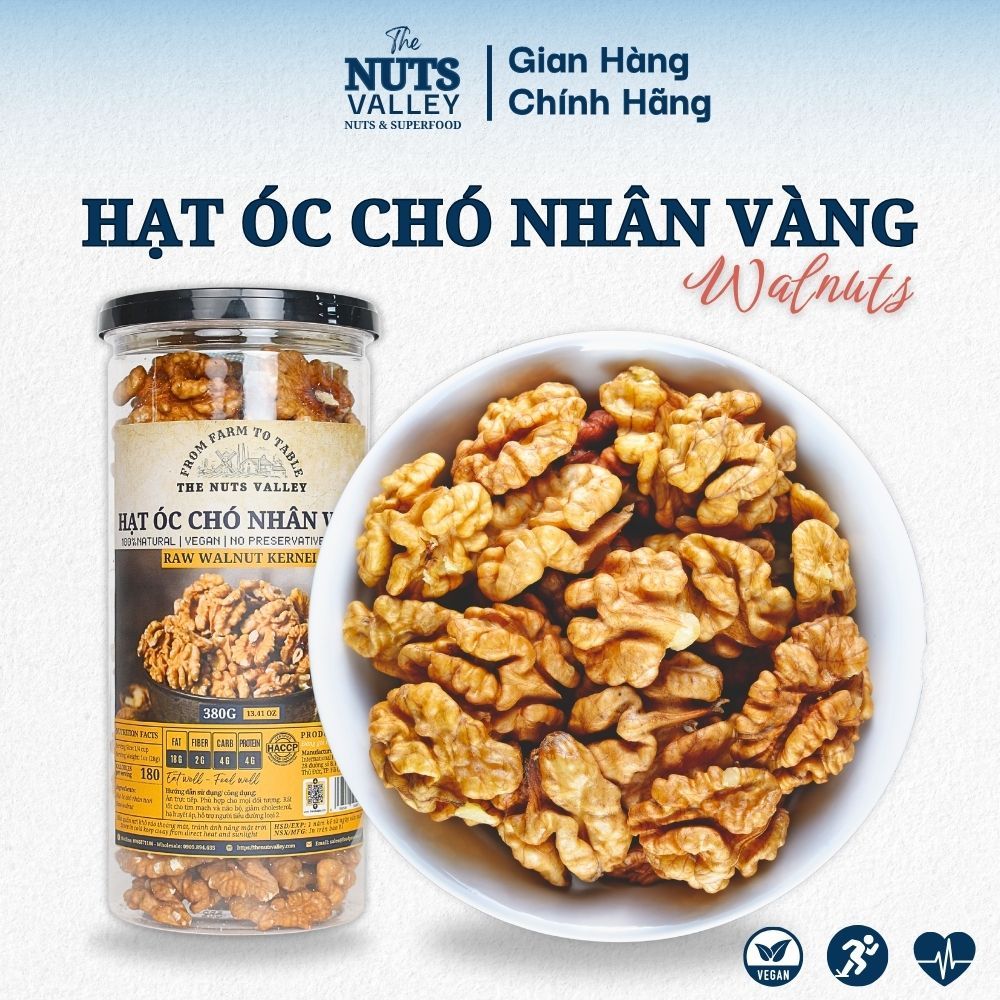 Óc Chó Nhân Vàng & Nhân Đỏ – Nấu Sữa, Làm Bánh, Trộn Salad, Ăn Vặt, Walnut, The Nuts Valley