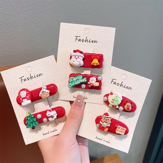 (Giáng sinh) Set 5 Kẹp, Chun Buộc Tóc Noel Giáng Sinh Hình Thú Siêu Xinh 😍❤😍