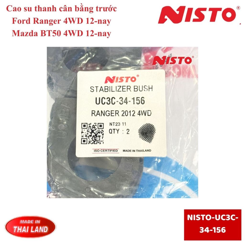 Cao su thanh cân bằng trước Ford Ranger 4WD 12-nay/Mazda BT50 4WD 12-nay -NISTO-UC3C-34-156