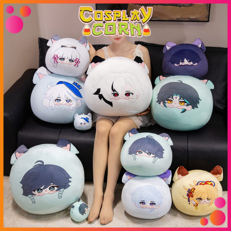 Gấu bông Genshin Impact plushie mochi mềm mại cute game anime gấu bông genshin tai mèo bánh bao siêu