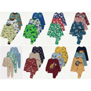 Set 2 bộ quần áo 3 bộ quần áo dài tay pyjamas PJM George_hàng chính hãng authentic