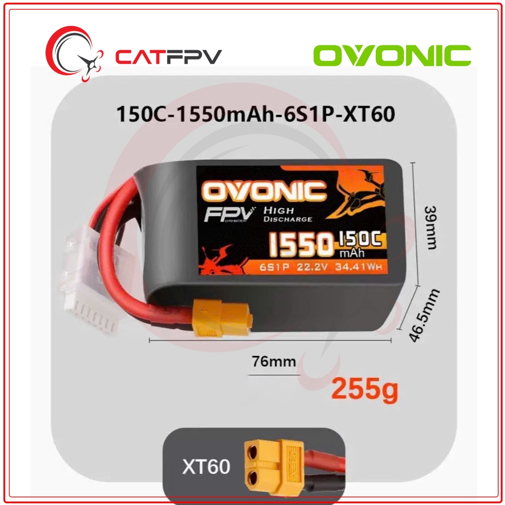 Ovonic Pro 1550Mah 6S -XT60