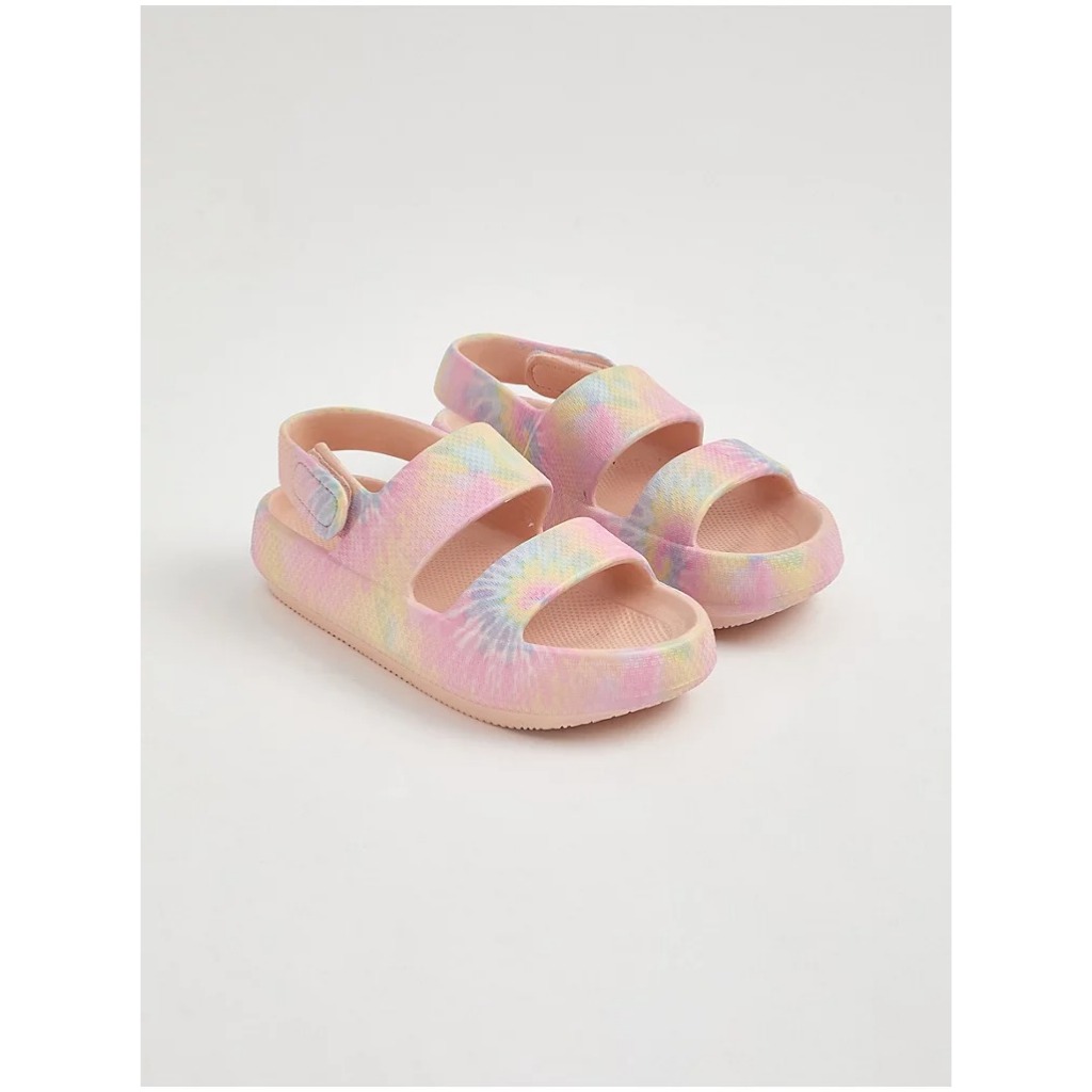 Dép sandal George tím trắng chấm bi bé gái_hàng chính hãng authentic