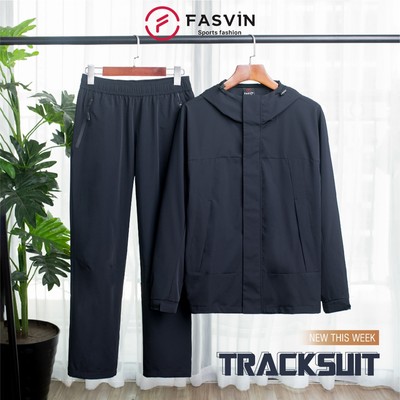 Bộ Quần Áo Gió Nam Thể Thao Fasvin BC25679.HN Áo Có Mũ Vải Gió Chun 02 Lớp Lót Vải Thun Mềm Mại