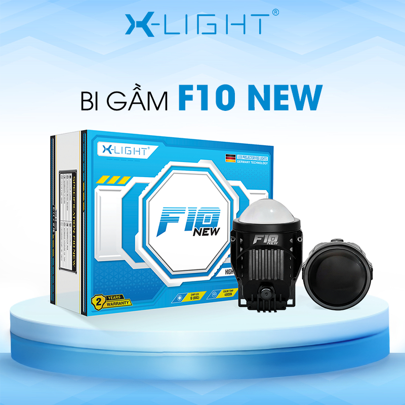 Bi gầm X-Light F10 New 2025 siêu bám đường - Chính hãng - Bảo hành 24 tháng - X-Light Việt Nam