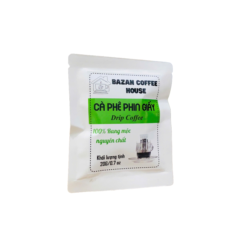 Cà phê CHẤT LƯỢNG CAO phin giấy tiện lợi Bazan Coffee House - Coffee mộc, Cafe rang xay nguyên chất.