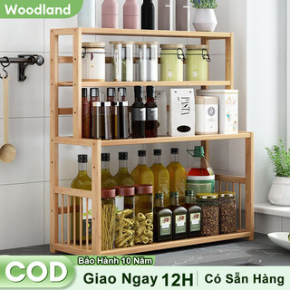  Woodland kệ bếp kệ gia vị nhà bếp kệ gia vị đa năng 2 3 4 tầng  Giao hàng từ Hà Nội  