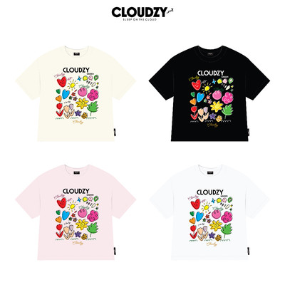 Áo baby tee phông trơn cộc tay nữ Cloudzy local brand thun tay lỡ cổ tròn cotton co giãn BBT GARDEN