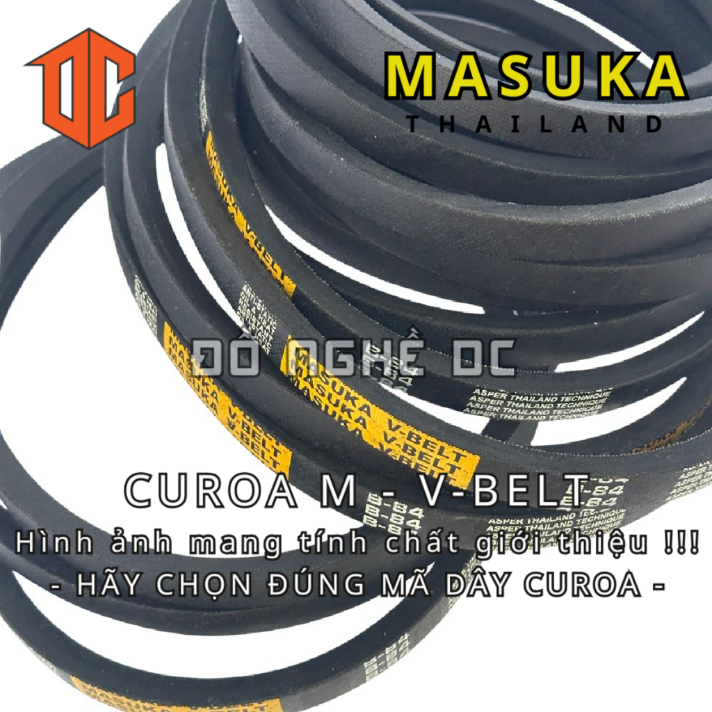 Dây cao su curoa V-BELT Thailand - MSK M51 M81 M60 M98 M89 M65 M57 M84 M81 M95 M59 M29 M91 M86 M67 M