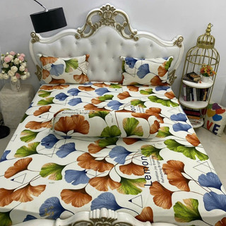 Bộ Drap Thun Hàn Quốc Mát Lạnh 4 món {INBOX chọn màu }