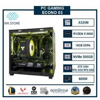  PC Econo 03 | Ryzen 5 5500 Ram 16GB. GTX 1060  RTX 3050   RTX 5060 Mới BH 36T 