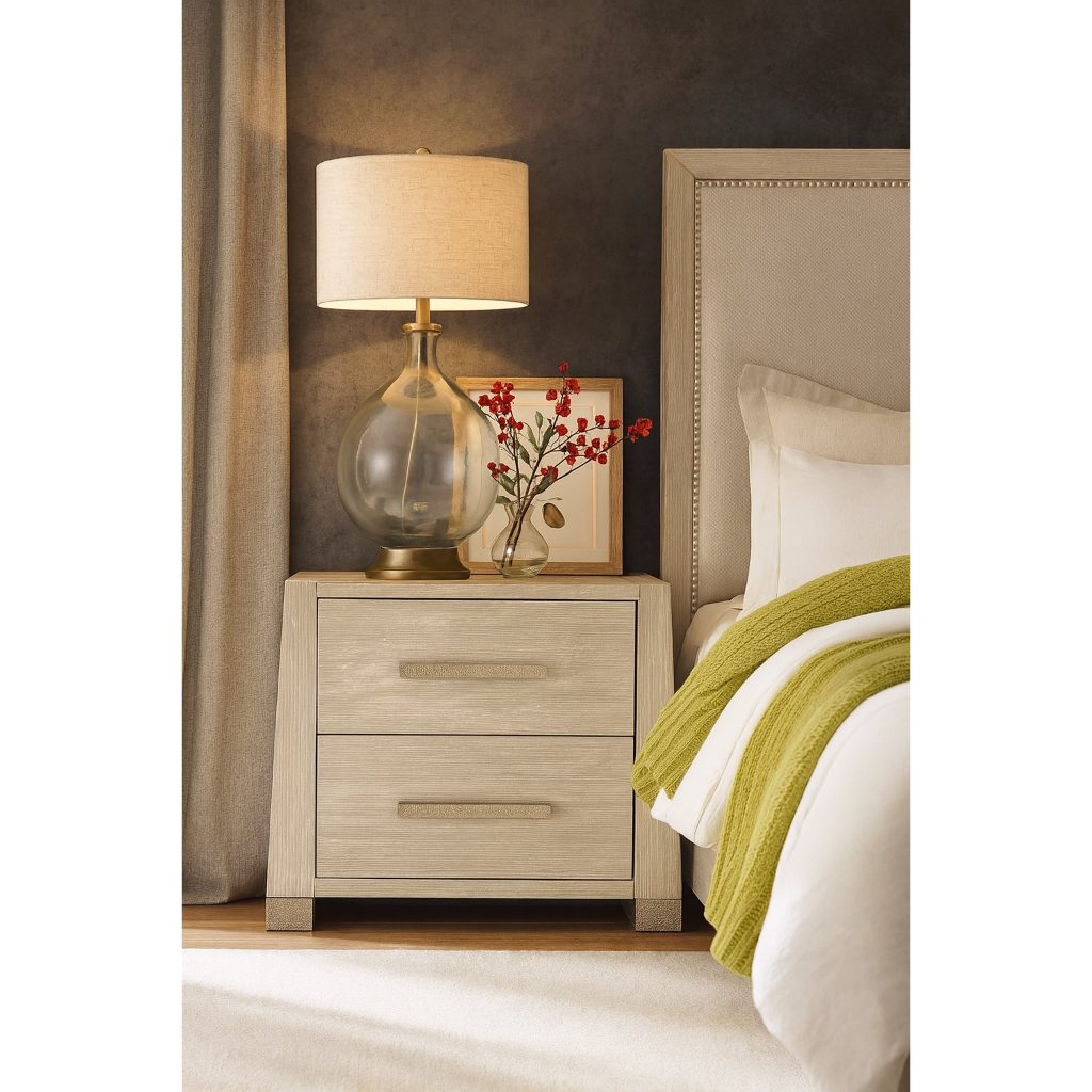 TỦ ĐẦU GIƯỜNG MONACO 2 NGĂN KÉO  Monaco nighstand 2 drawer