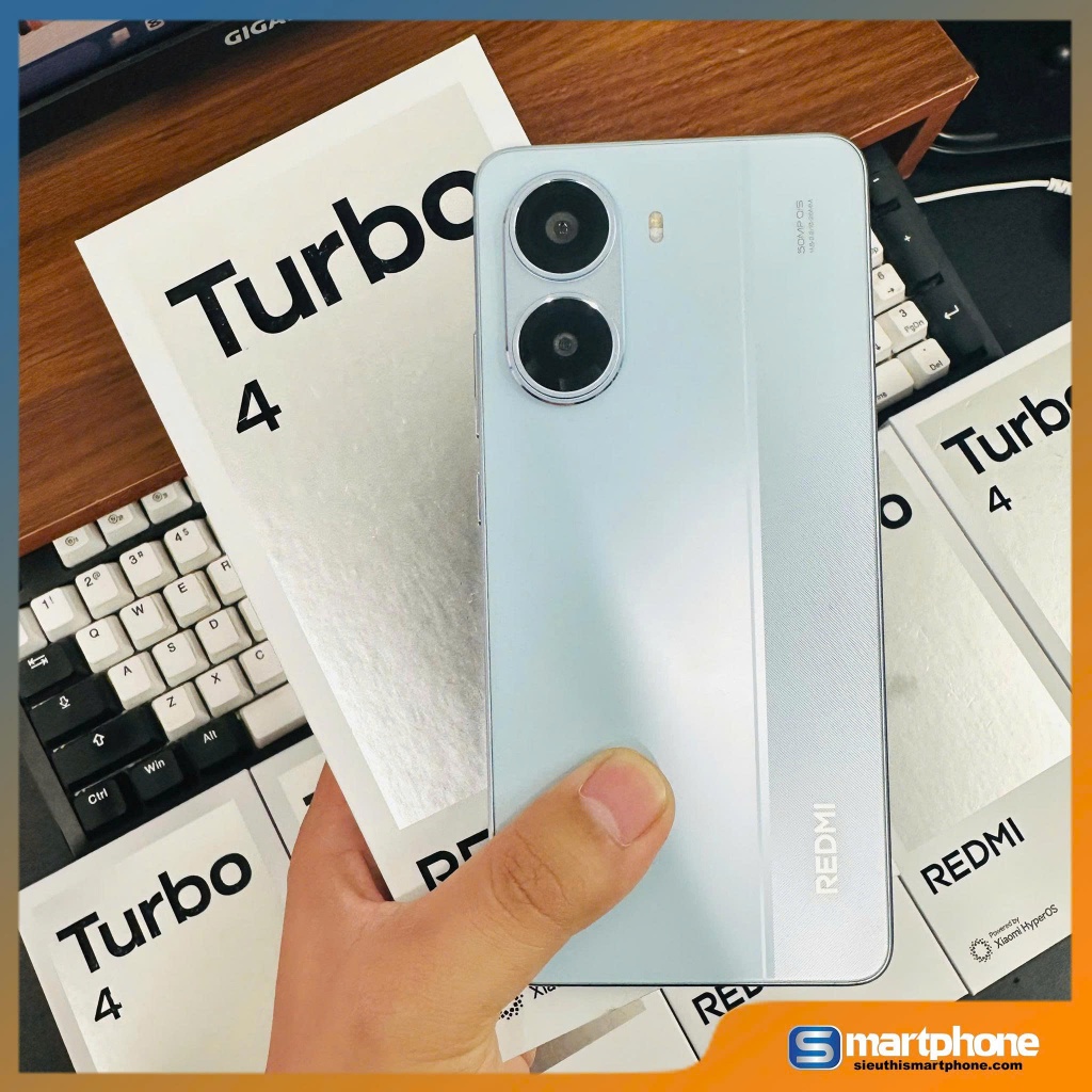 Điện thoại Xiaomi Redmi Turbo 4 (16GB/256GB) Fullbox chip Dimensity 8400 Ultra - Bảo hành 6 tháng