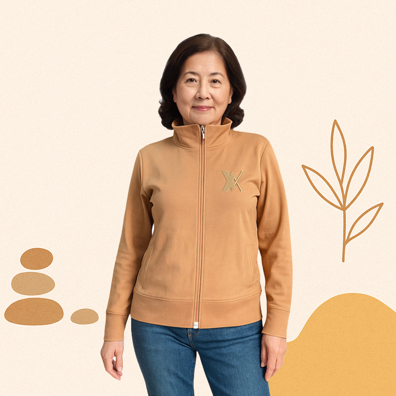 Áo Khoác Nữ 6 Túi Cao Cấp Dành Cho Người Trung Niên Hàng Thiêu LoGo VV