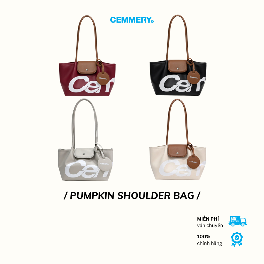 Túi Đeo Vai Cemmery Local Brand Chính Hãng Pumpkin Shoulder Bag Da Microfiber Cao Cấp 4 Màu