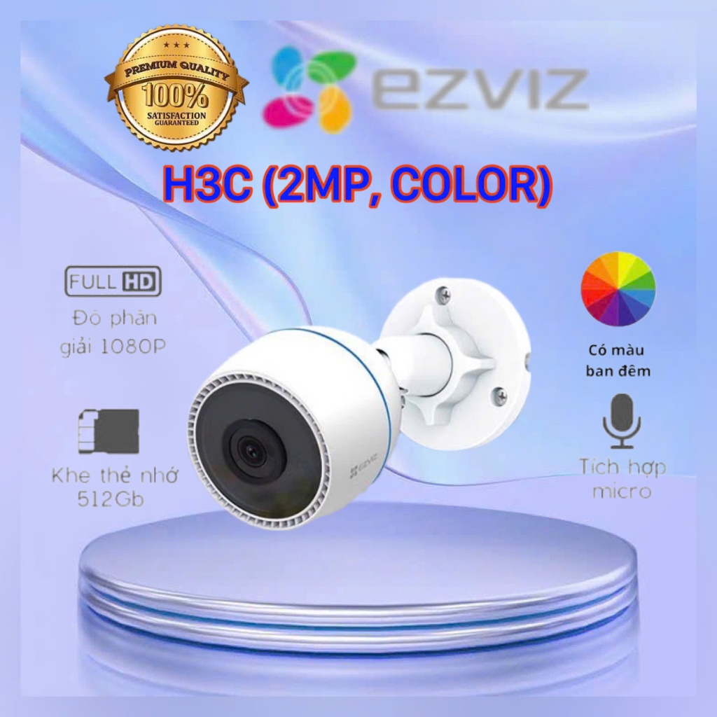 Camera WiFi ngoài trời EZVIZ H3C Color 2MP