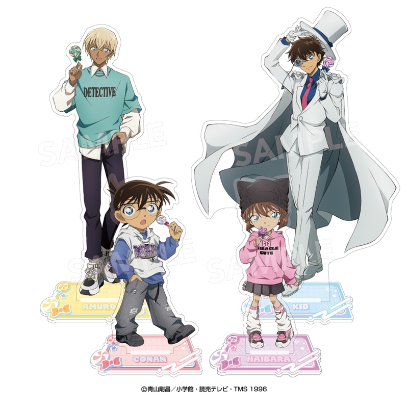 Mô hình standee Detective Conan ver. Lollipop - Conan Haibara Amuro Kid