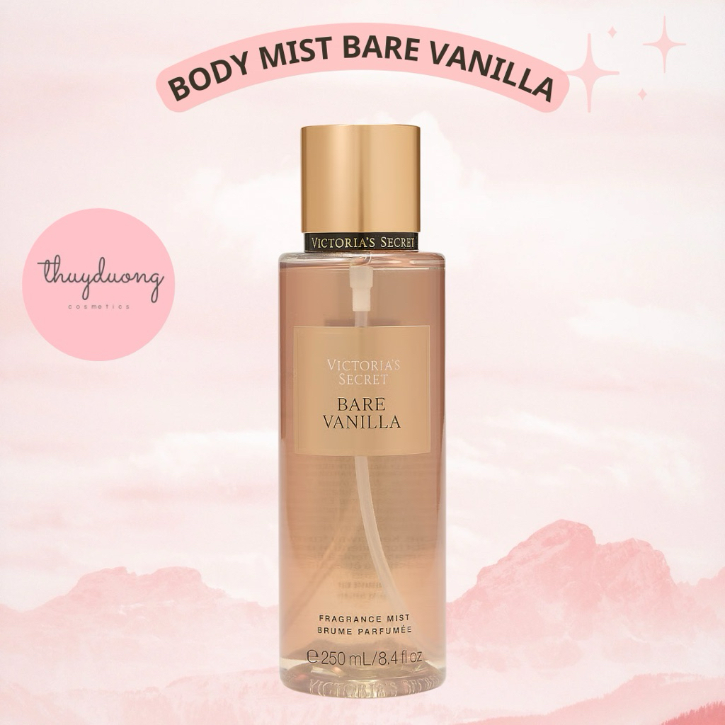 |AUTH| Body lotion dưỡng thể xịt thơm Bare Vanilla Victoria’s Secret
