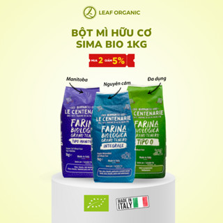  Bột mì hữu cơ Sima Bio 1kg các loại nguyên cám đa dụng Manitoba 
