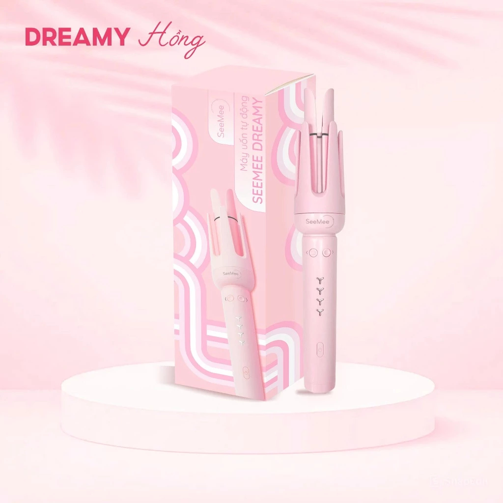  Máy uốn tóc tự động SeeMee Dreamy trục uốn 32mm phiên bản mới 2025 - Tặng Lược và Kẹp tóc 
