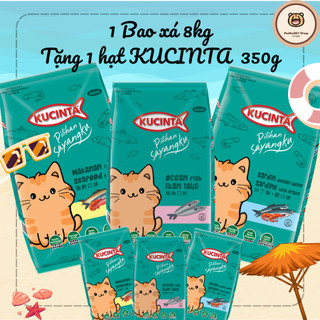  Thức ăn hạt mèo BÁO XÁ KUCINTA 8kg  TẶNG hạt 350g  