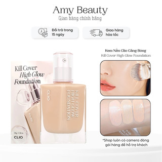  Kem Nền Clio Căng Bóng  Kill Cover High Glow Foundation 38g 