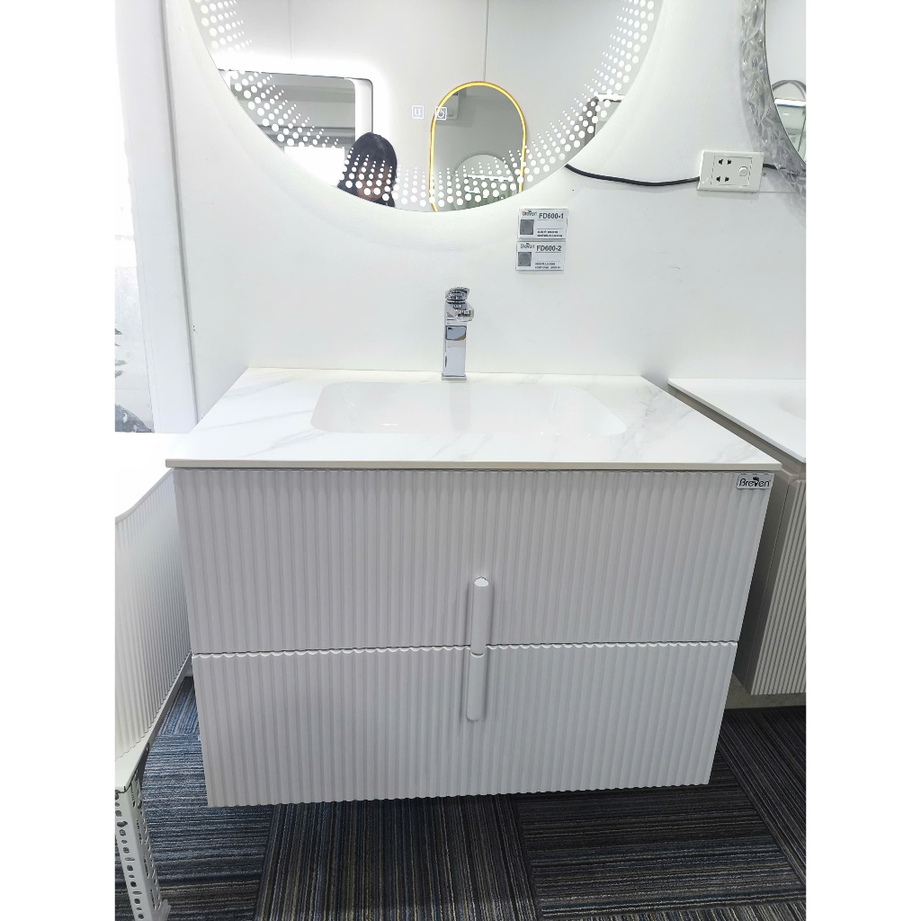 Tủ chậu lavabo cao cấp 80cm Breven JA31008-80