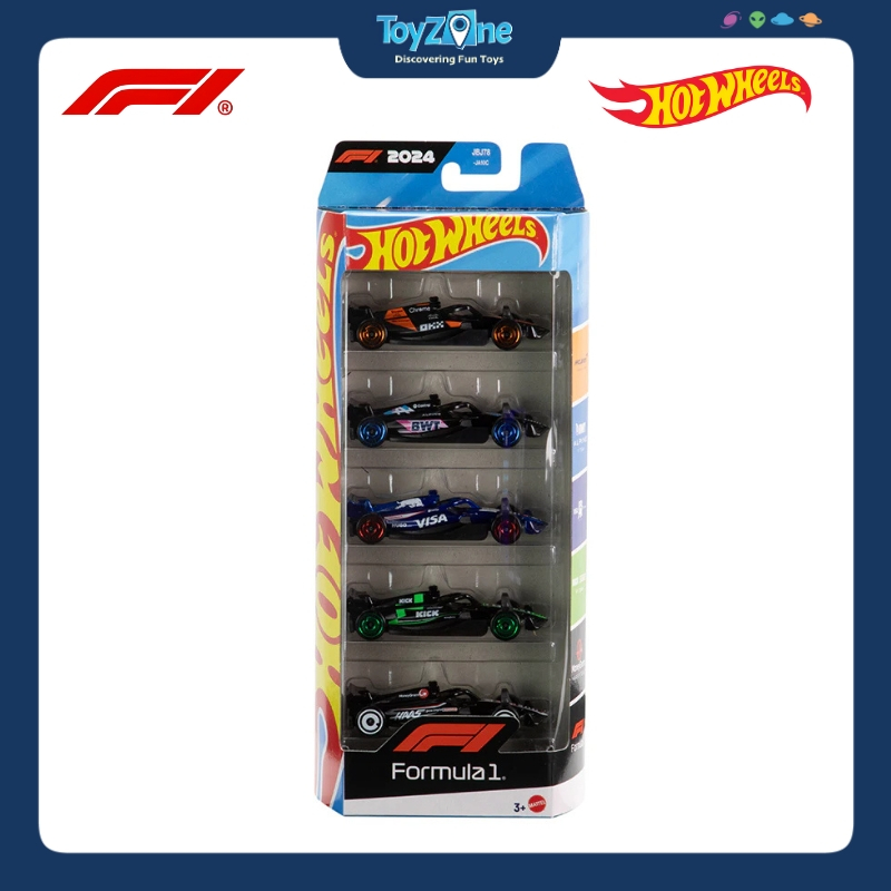 Bộ đồ chơi mô hình xe Hot wheels F1 Racing 5 Pack Cars Set