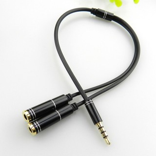 Rắc Chia Âm Thanh 3.5mm – Chia 1 Ra 2  Hỗ Trợ Jack 3 Khấc & 4 Khấc -DÂY NỐI DÀI