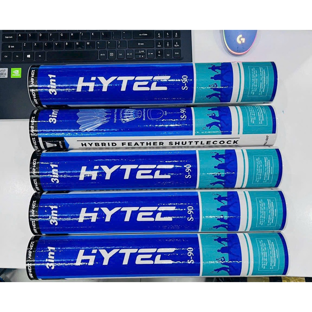 (HOẢ TỐC HCM) Ống cầu lông Hải Yến 12 quả  - HYTEC S90 3in1 Chính hãng (12 QUẢ)