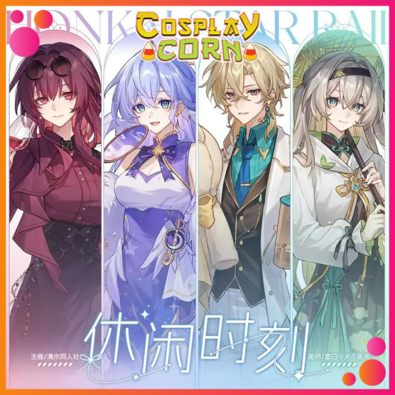 Standee Honkai Star Rail Tượng trưng bày Honkai Kafka Standee chân đế siêu hot - Corn.Cosplay