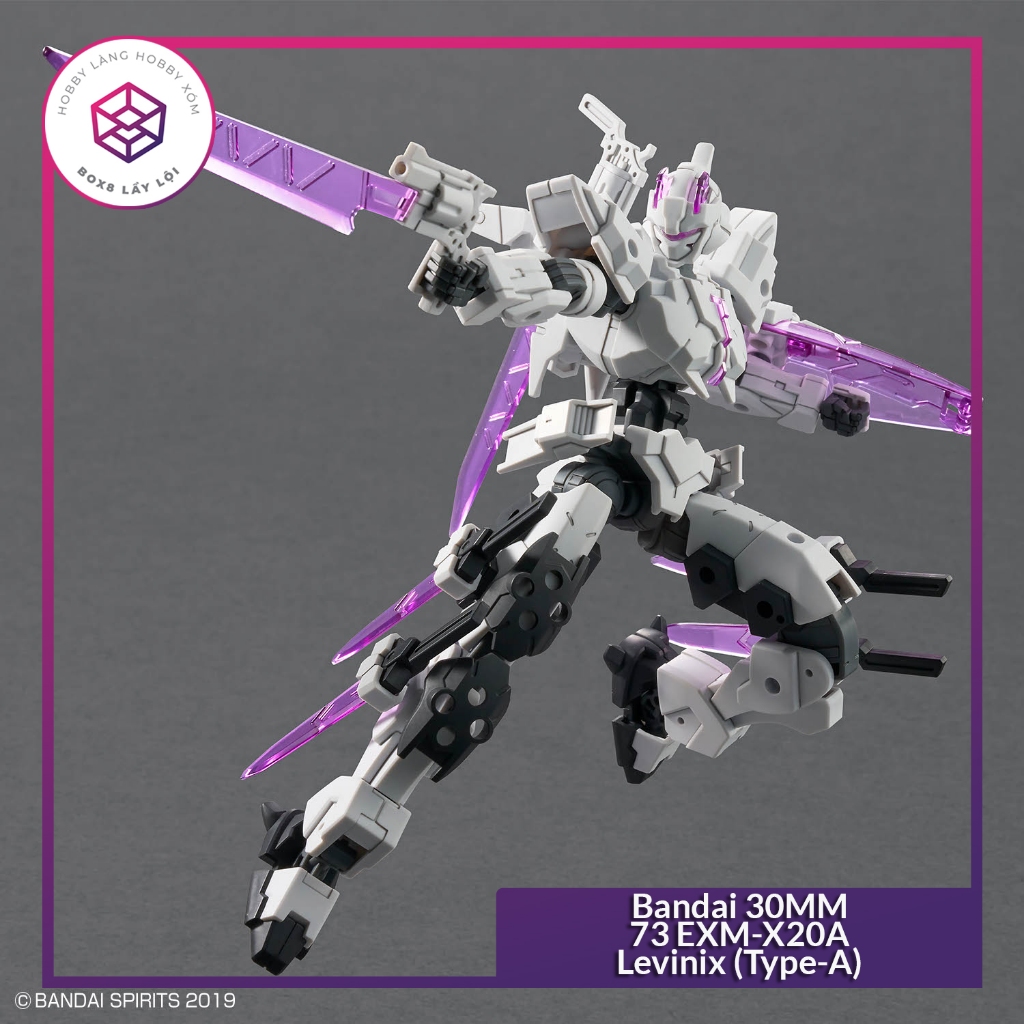 Mô hình Bandai 30MM 73 EXM-X20A Levinix (Type-A)1/144 [GDB] [30MM]